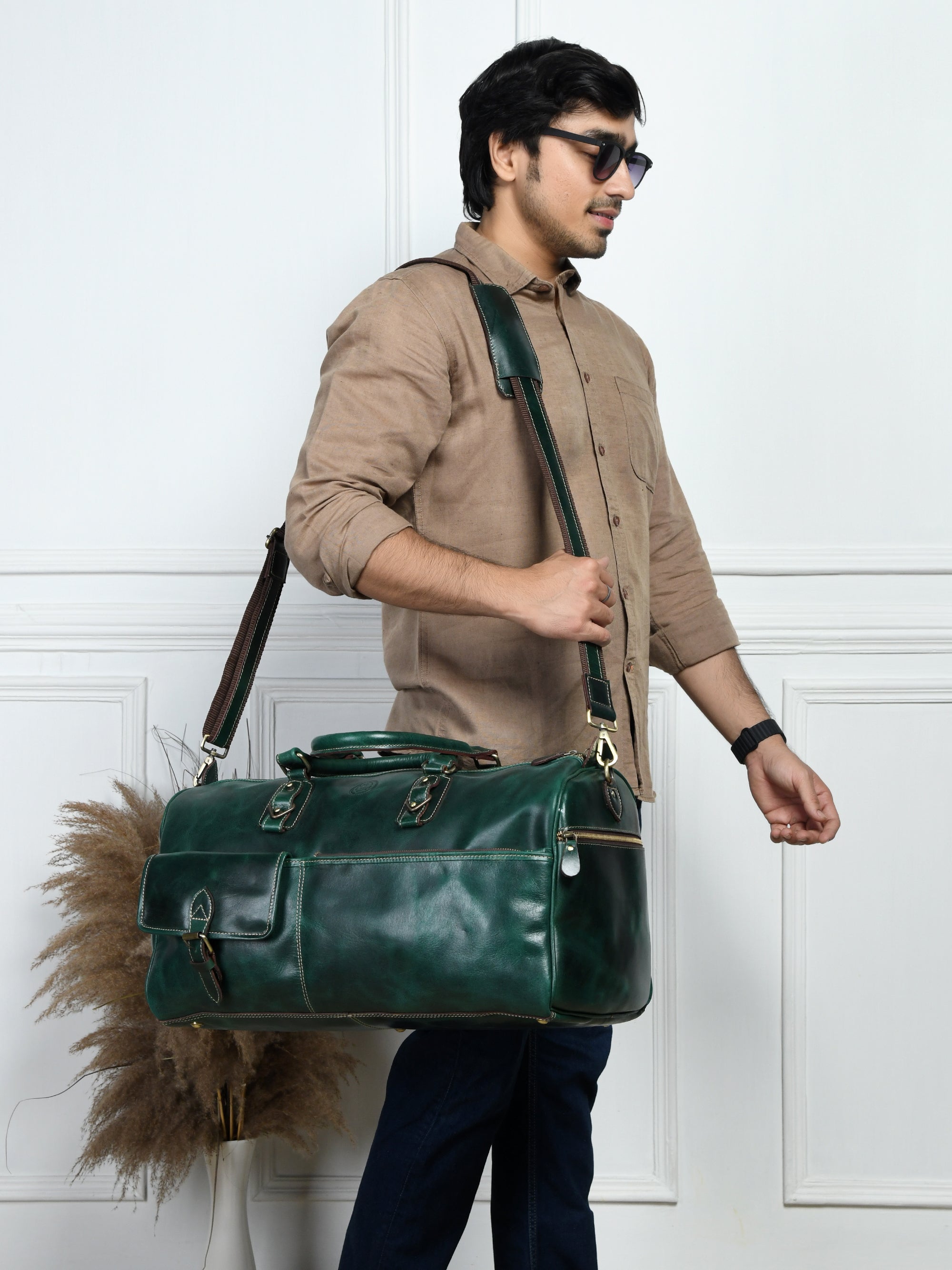 The Odyssey Leather Travel Duffel Bag